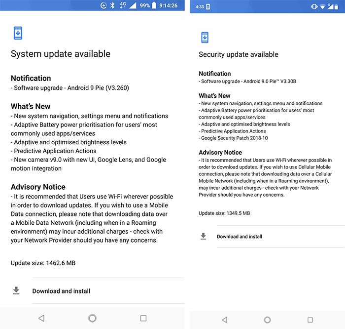 Nokia 6.1 and Nokia 6.1 Plus Android Pie OTA Screenshots Nokia 6.1 and Nokia 6.1 Plus Android Pie OTA Screenshots