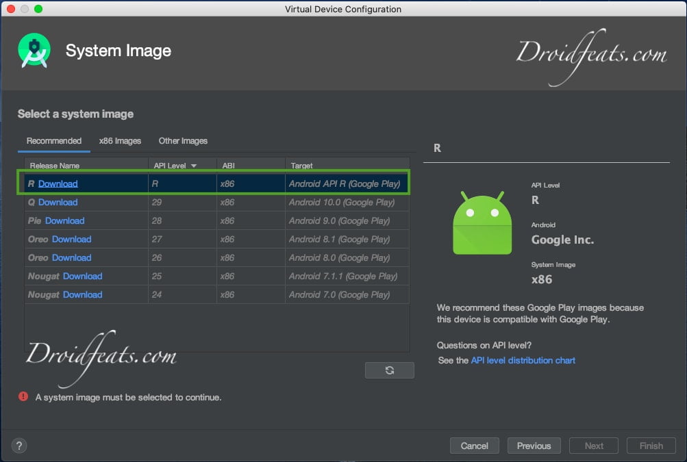 Android R installation Android R installation