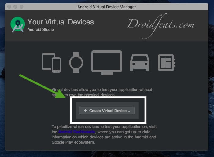 Create Virtual Device on Android Studio Create Virtual Device on Android Studio